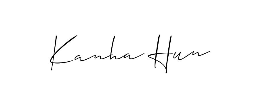 Also You can easily find your signature by using the search form. We will create Kanha Hun name handwritten signature images for you free of cost using Allison_Script sign style. Kanha Hun signature style 2 images and pictures png