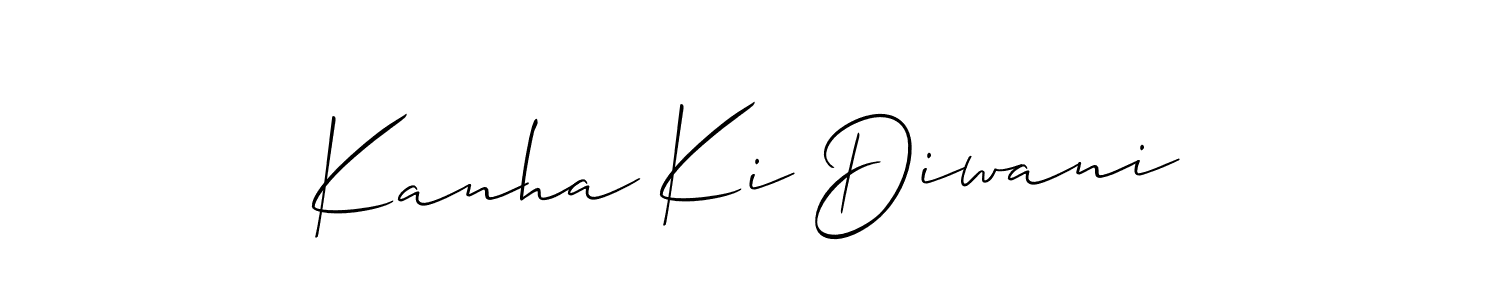 Best and Professional Signature Style for Kanha Ki Diwani. Allison_Script Best Signature Style Collection. Kanha Ki Diwani signature style 2 images and pictures png