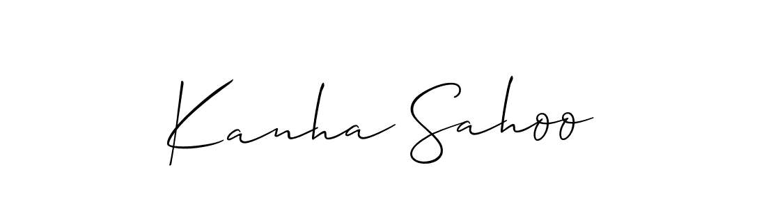 Also we have Kanha Sahoo name is the best signature style. Create professional handwritten signature collection using Allison_Script autograph style. Kanha Sahoo signature style 2 images and pictures png