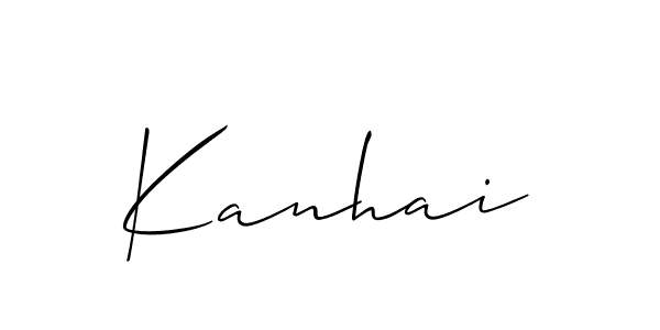 You should practise on your own different ways (Allison_Script) to write your name (Kanhai) in signature. don't let someone else do it for you. Kanhai signature style 2 images and pictures png