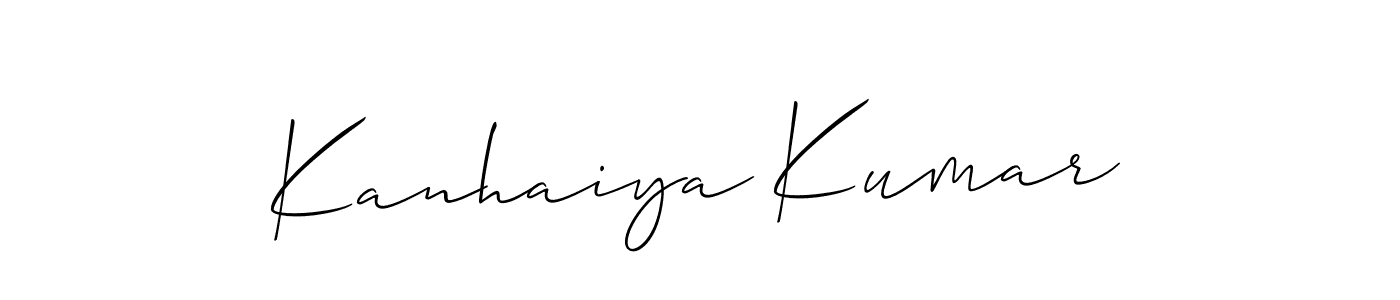 Kanhaiya Kumar stylish signature style. Best Handwritten Sign (Allison_Script) for my name. Handwritten Signature Collection Ideas for my name Kanhaiya Kumar. Kanhaiya Kumar signature style 2 images and pictures png