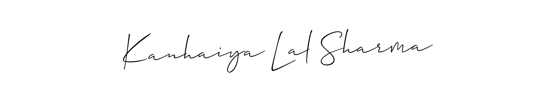 Best and Professional Signature Style for Kanhaiya Lal Sharma. Allison_Script Best Signature Style Collection. Kanhaiya Lal Sharma signature style 2 images and pictures png