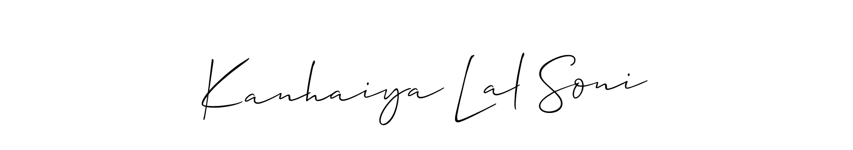 You can use this online signature creator to create a handwritten signature for the name Kanhaiya Lal Soni. This is the best online autograph maker. Kanhaiya Lal Soni signature style 2 images and pictures png