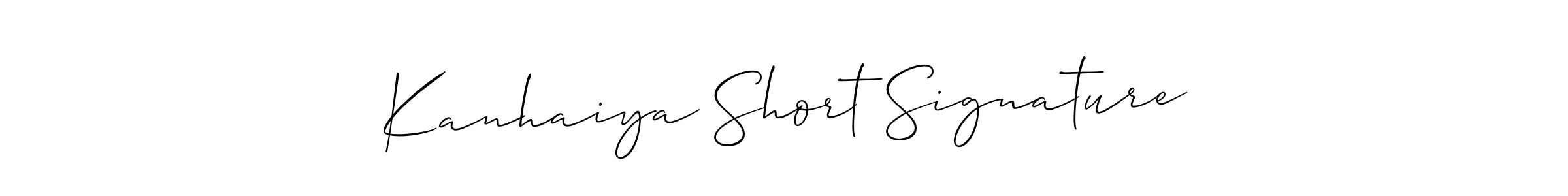 It looks lik you need a new signature style for name Kanhaiya Short Signature. Design unique handwritten (Allison_Script) signature with our free signature maker in just a few clicks. Kanhaiya Short Signature signature style 2 images and pictures png