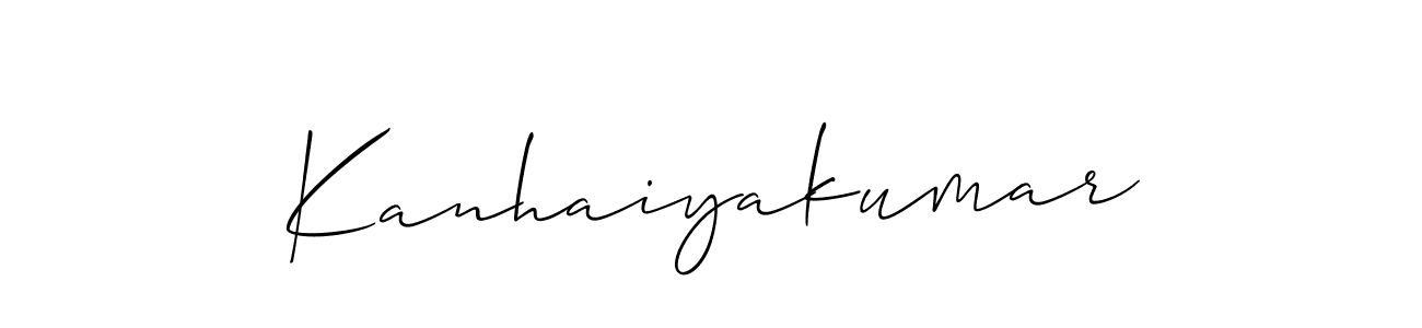 You should practise on your own different ways (Allison_Script) to write your name (Kanhaiyakumar) in signature. don't let someone else do it for you. Kanhaiyakumar signature style 2 images and pictures png