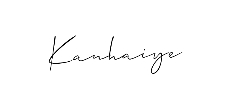 You should practise on your own different ways (Allison_Script) to write your name (Kanhaiye) in signature. don't let someone else do it for you. Kanhaiye signature style 2 images and pictures png