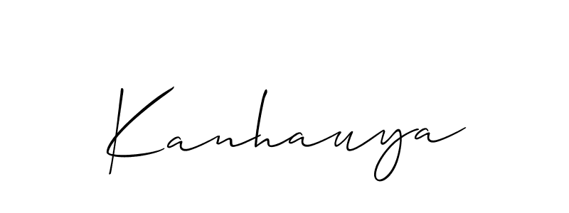How to Draw Kanhauya signature style? Allison_Script is a latest design signature styles for name Kanhauya. Kanhauya signature style 2 images and pictures png