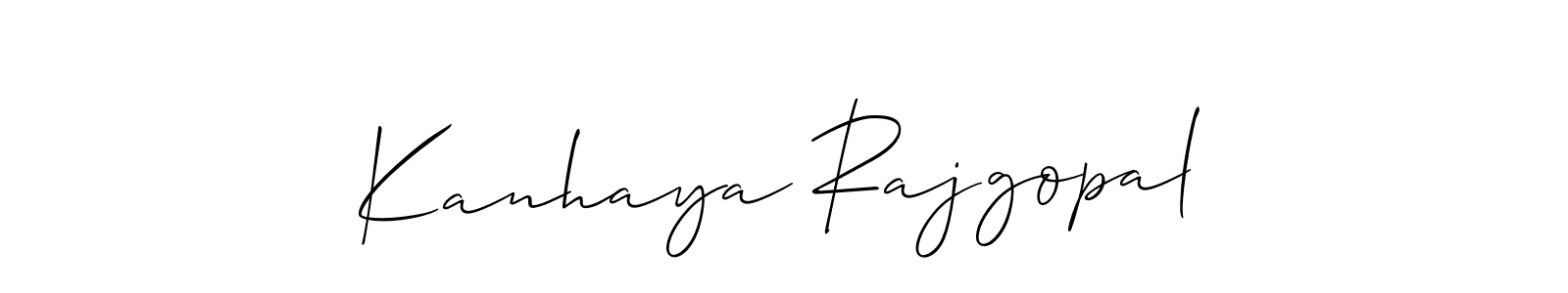 The best way (Allison_Script) to make a short signature is to pick only two or three words in your name. The name Kanhaya Rajgopal include a total of six letters. For converting this name. Kanhaya Rajgopal signature style 2 images and pictures png