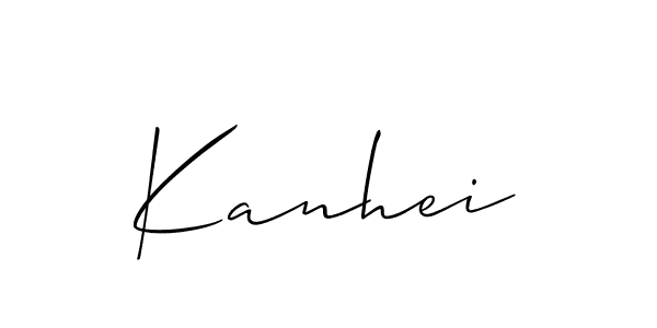 Kanhei stylish signature style. Best Handwritten Sign (Allison_Script) for my name. Handwritten Signature Collection Ideas for my name Kanhei. Kanhei signature style 2 images and pictures png
