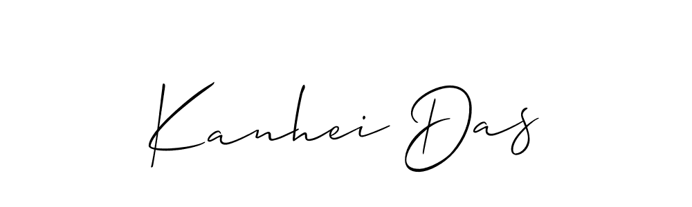 Make a beautiful signature design for name Kanhei Das. With this signature (Allison_Script) style, you can create a handwritten signature for free. Kanhei Das signature style 2 images and pictures png