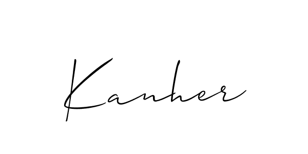 Here are the top 10 professional signature styles for the name Kanher. These are the best autograph styles you can use for your name. Kanher signature style 2 images and pictures png