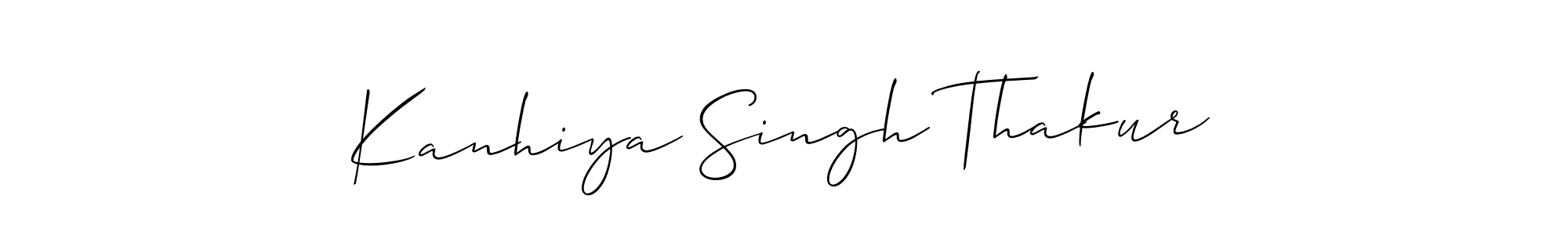 This is the best signature style for the Kanhiya Singh Thakur name. Also you like these signature font (Allison_Script). Mix name signature. Kanhiya Singh Thakur signature style 2 images and pictures png