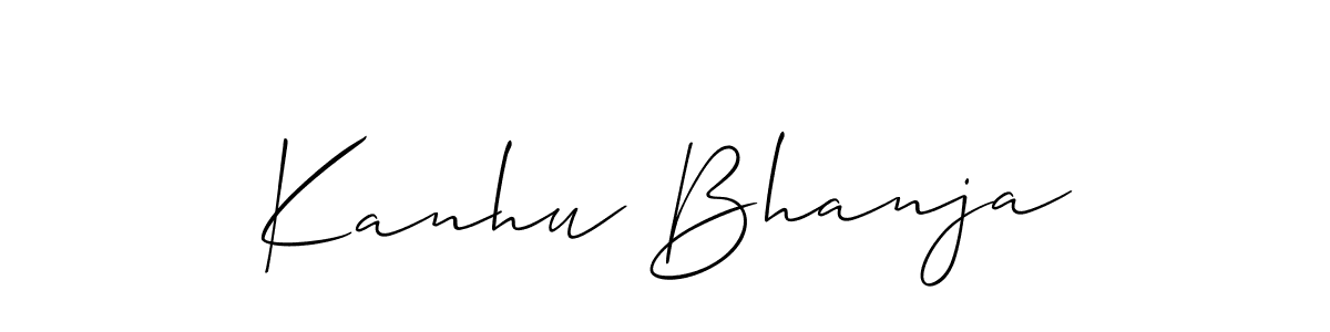 Make a short Kanhu Bhanja signature style. Manage your documents anywhere anytime using Allison_Script. Create and add eSignatures, submit forms, share and send files easily. Kanhu Bhanja signature style 2 images and pictures png