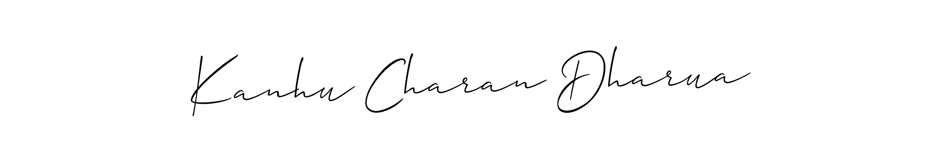 Make a short Kanhu Charan Dharua signature style. Manage your documents anywhere anytime using Allison_Script. Create and add eSignatures, submit forms, share and send files easily. Kanhu Charan Dharua signature style 2 images and pictures png