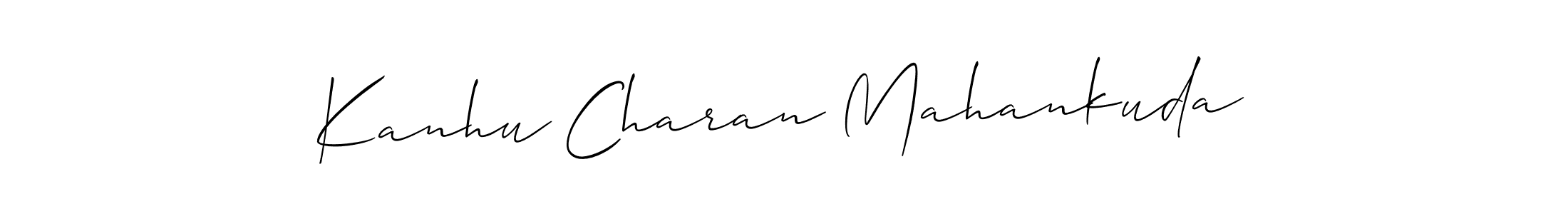 Also we have Kanhu Charan Mahankuda name is the best signature style. Create professional handwritten signature collection using Allison_Script autograph style. Kanhu Charan Mahankuda signature style 2 images and pictures png