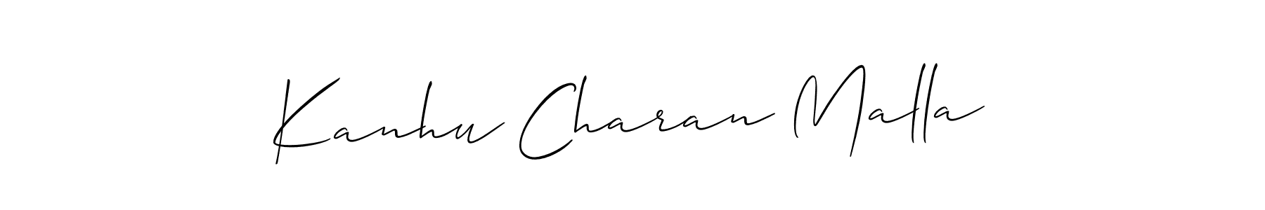 Kanhu Charan Malla stylish signature style. Best Handwritten Sign (Allison_Script) for my name. Handwritten Signature Collection Ideas for my name Kanhu Charan Malla. Kanhu Charan Malla signature style 2 images and pictures png