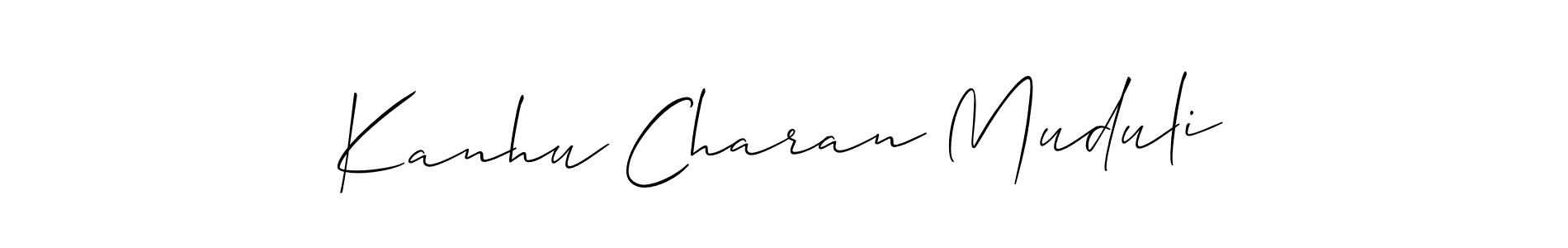 Kanhu Charan Muduli stylish signature style. Best Handwritten Sign (Allison_Script) for my name. Handwritten Signature Collection Ideas for my name Kanhu Charan Muduli. Kanhu Charan Muduli signature style 2 images and pictures png