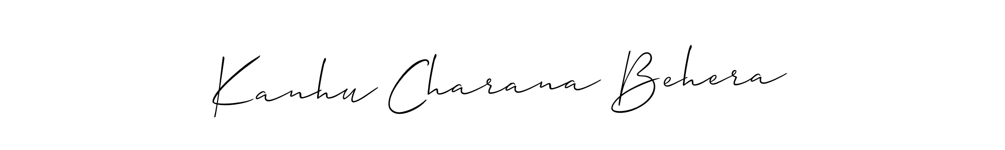 How to Draw Kanhu Charana Behera signature style? Allison_Script is a latest design signature styles for name Kanhu Charana Behera. Kanhu Charana Behera signature style 2 images and pictures png