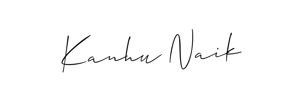 How to make Kanhu Naik signature? Allison_Script is a professional autograph style. Create handwritten signature for Kanhu Naik name. Kanhu Naik signature style 2 images and pictures png