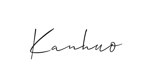 Make a short Kanhuo signature style. Manage your documents anywhere anytime using Allison_Script. Create and add eSignatures, submit forms, share and send files easily. Kanhuo signature style 2 images and pictures png