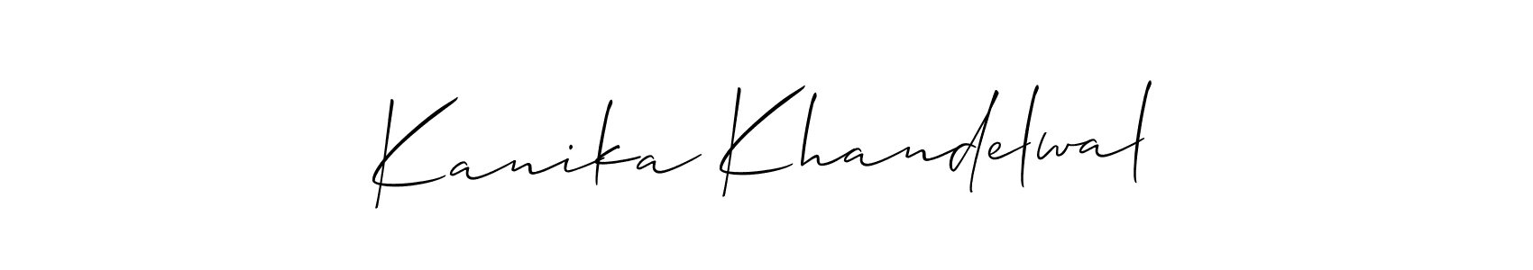 Best and Professional Signature Style for Kanika Khandelwal. Allison_Script Best Signature Style Collection. Kanika Khandelwal signature style 2 images and pictures png