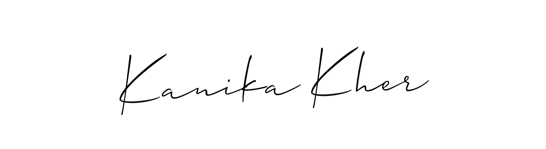 This is the best signature style for the Kanika Kher name. Also you like these signature font (Allison_Script). Mix name signature. Kanika Kher signature style 2 images and pictures png