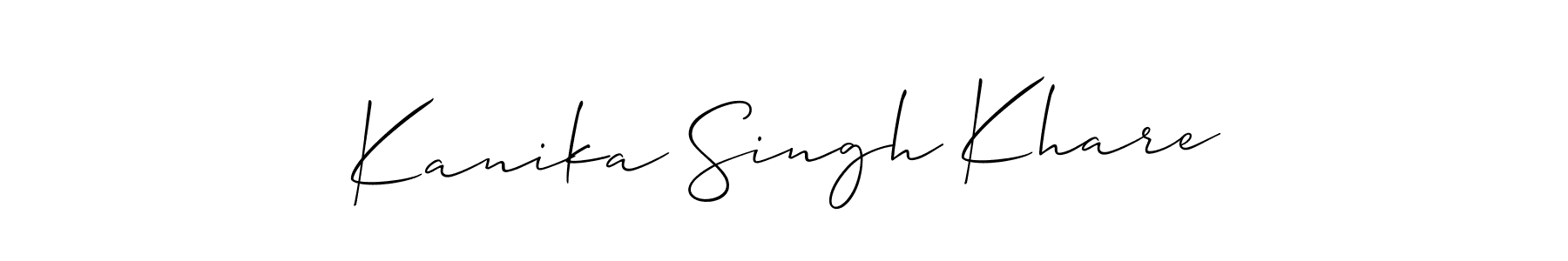 Also we have Kanika Singh Khare name is the best signature style. Create professional handwritten signature collection using Allison_Script autograph style. Kanika Singh Khare signature style 2 images and pictures png