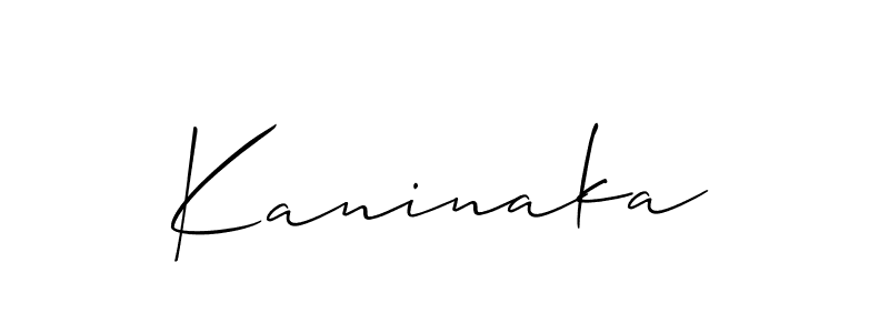 Make a beautiful signature design for name Kaninaka. Use this online signature maker to create a handwritten signature for free. Kaninaka signature style 2 images and pictures png