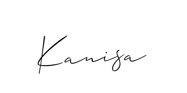 Create a beautiful signature design for name Kanisa. With this signature (Allison_Script) fonts, you can make a handwritten signature for free. Kanisa signature style 2 images and pictures png