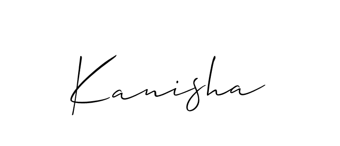 Make a short Kanisha signature style. Manage your documents anywhere anytime using Allison_Script. Create and add eSignatures, submit forms, share and send files easily. Kanisha signature style 2 images and pictures png