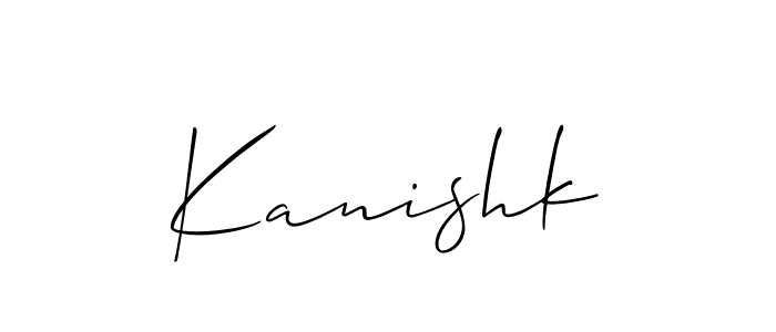 Best and Professional Signature Style for Kanishk. Allison_Script Best Signature Style Collection. Kanishk signature style 2 images and pictures png