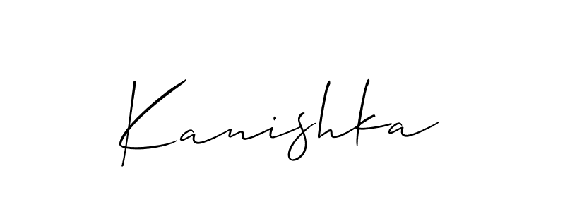 It looks lik you need a new signature style for name Kanishka. Design unique handwritten (Allison_Script) signature with our free signature maker in just a few clicks. Kanishka signature style 2 images and pictures png