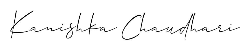Create a beautiful signature design for name Kanishka Chaudhari. With this signature (Allison_Script) fonts, you can make a handwritten signature for free. Kanishka Chaudhari signature style 2 images and pictures png