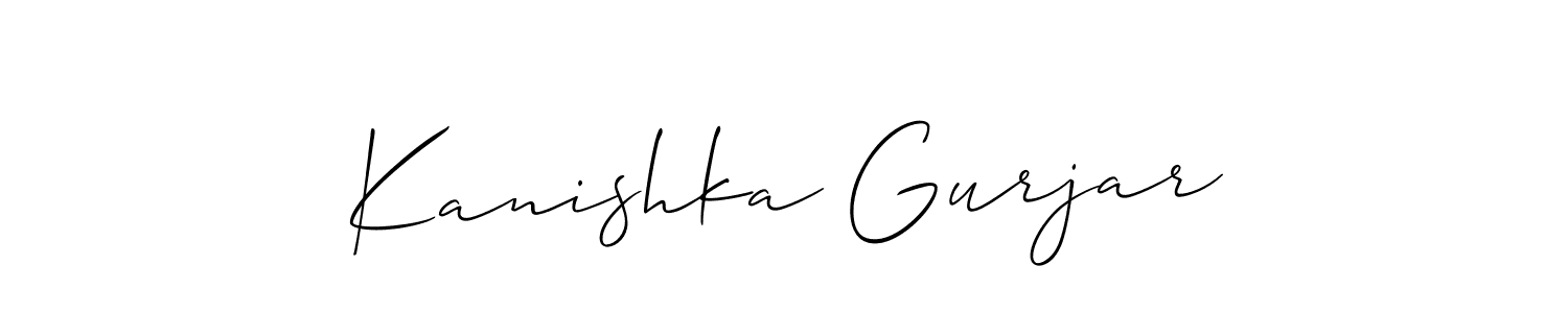 Here are the top 10 professional signature styles for the name Kanishka Gurjar. These are the best autograph styles you can use for your name. Kanishka Gurjar signature style 2 images and pictures png