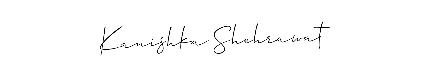 Best and Professional Signature Style for Kanishka Shehrawat. Allison_Script Best Signature Style Collection. Kanishka Shehrawat signature style 2 images and pictures png