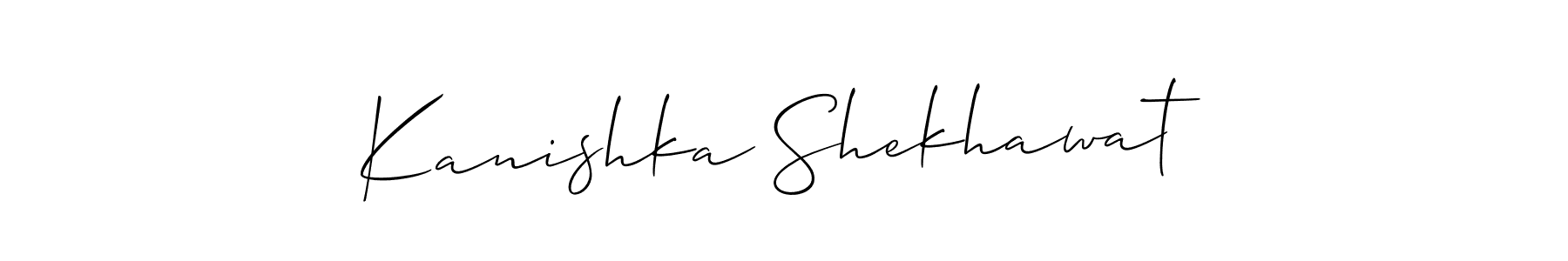 Kanishka Shekhawat stylish signature style. Best Handwritten Sign (Allison_Script) for my name. Handwritten Signature Collection Ideas for my name Kanishka Shekhawat. Kanishka Shekhawat signature style 2 images and pictures png