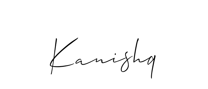 Best and Professional Signature Style for Kanishq. Allison_Script Best Signature Style Collection. Kanishq signature style 2 images and pictures png