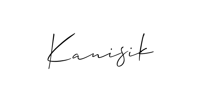 Best and Professional Signature Style for Kanisik. Allison_Script Best Signature Style Collection. Kanisik signature style 2 images and pictures png