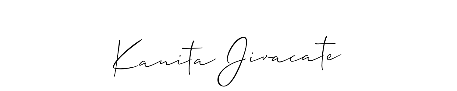 Make a beautiful signature design for name Kanita Jivacate. Use this online signature maker to create a handwritten signature for free. Kanita Jivacate signature style 2 images and pictures png