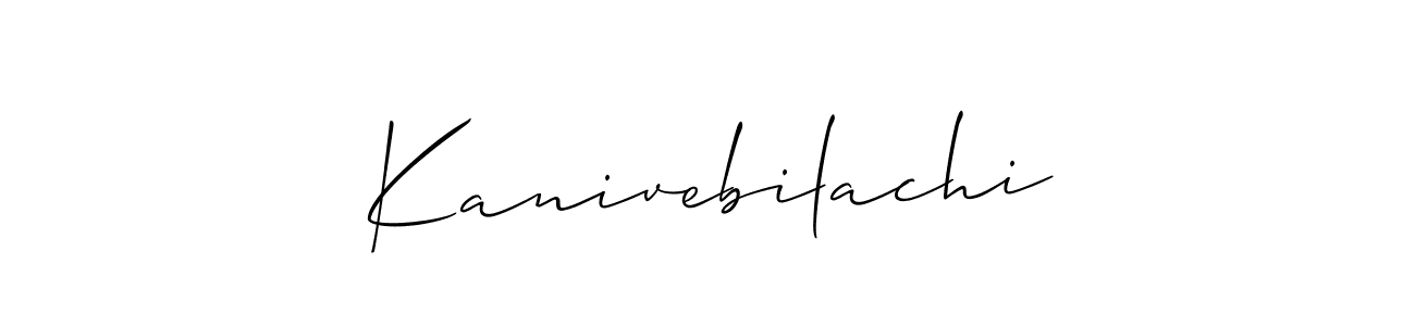 Also You can easily find your signature by using the search form. We will create Kanivebilachi name handwritten signature images for you free of cost using Allison_Script sign style. Kanivebilachi signature style 2 images and pictures png