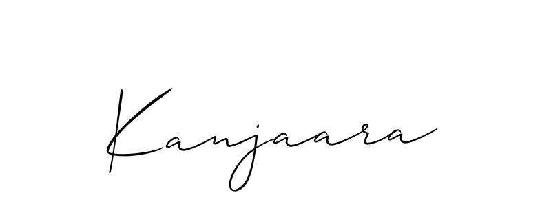 Kanjaara stylish signature style. Best Handwritten Sign (Allison_Script) for my name. Handwritten Signature Collection Ideas for my name Kanjaara. Kanjaara signature style 2 images and pictures png