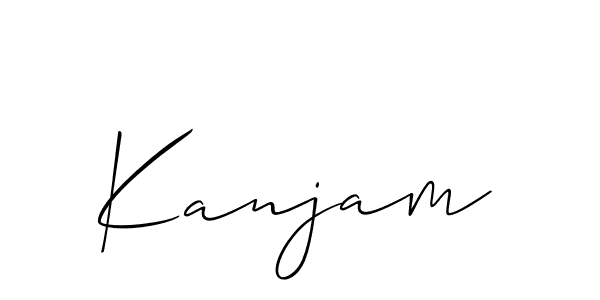 Make a beautiful signature design for name Kanjam. Use this online signature maker to create a handwritten signature for free. Kanjam signature style 2 images and pictures png