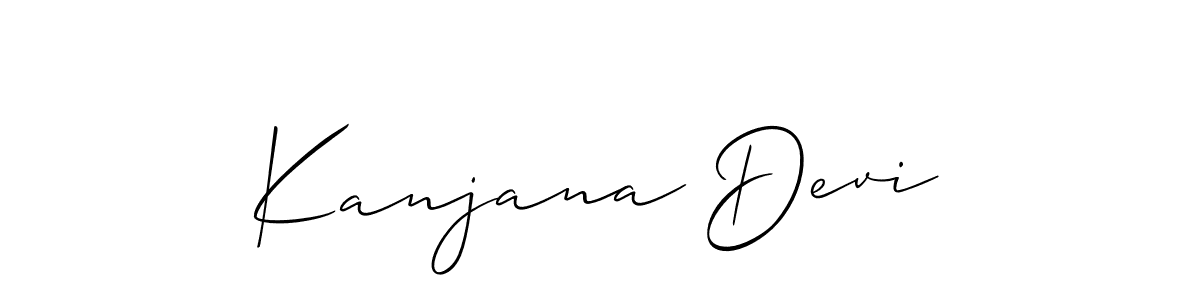 Make a beautiful signature design for name Kanjana Devi. Use this online signature maker to create a handwritten signature for free. Kanjana Devi signature style 2 images and pictures png