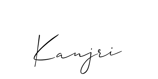 Allison_Script is a professional signature style that is perfect for those who want to add a touch of class to their signature. It is also a great choice for those who want to make their signature more unique. Get Kanjri name to fancy signature for free. Kanjri signature style 2 images and pictures png
