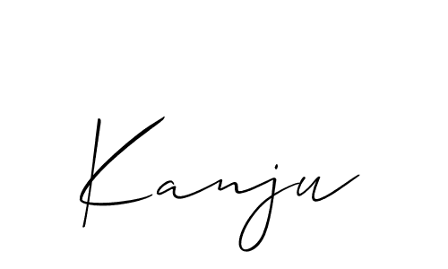 if you are searching for the best signature style for your name Kanju. so please give up your signature search. here we have designed multiple signature styles  using Allison_Script. Kanju signature style 2 images and pictures png
