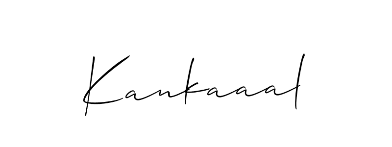 How to make Kankaaal signature? Allison_Script is a professional autograph style. Create handwritten signature for Kankaaal name. Kankaaal signature style 2 images and pictures png