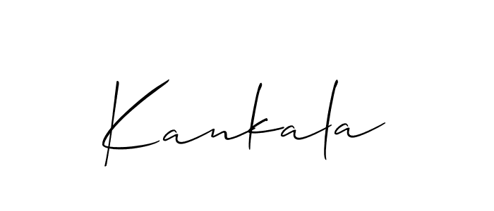 The best way (Allison_Script) to make a short signature is to pick only two or three words in your name. The name Kankala include a total of six letters. For converting this name. Kankala signature style 2 images and pictures png