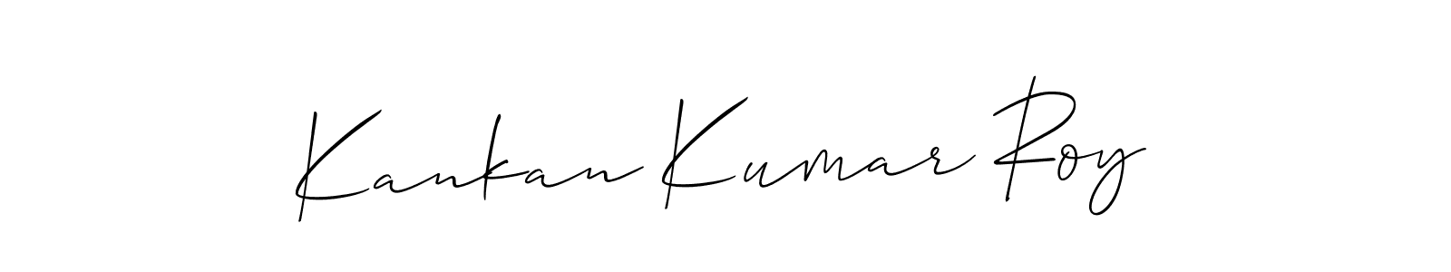 Similarly Allison_Script is the best handwritten signature design. Signature creator online .You can use it as an online autograph creator for name Kankan Kumar Roy. Kankan Kumar Roy signature style 2 images and pictures png
