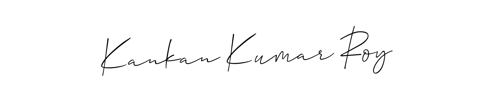Allison_Script is a professional signature style that is perfect for those who want to add a touch of class to their signature. It is also a great choice for those who want to make their signature more unique. Get Kankan Kumar Roy name to fancy signature for free. Kankan Kumar Roy signature style 2 images and pictures png