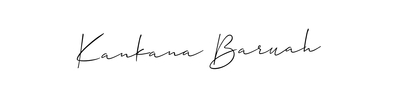 Design your own signature with our free online signature maker. With this signature software, you can create a handwritten (Allison_Script) signature for name Kankana Baruah. Kankana Baruah signature style 2 images and pictures png